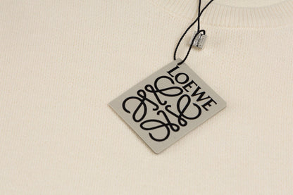 Loewe Anagram Sweater In Cotton Blend White – productfoto 4