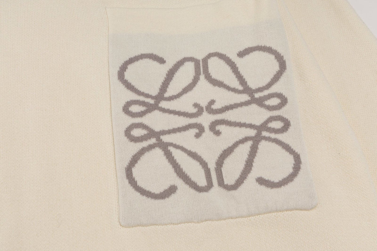 Loewe Anagram Sweater In Cotton Blend White – productfoto 5