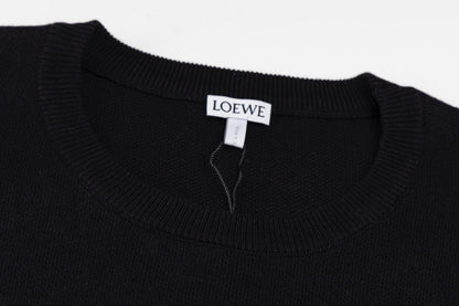 Loewe Anagram Sweater In Cotton Blend Black – productfoto 3