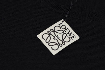Loewe Anagram Sweater In Cotton Blend Black – productfoto 4