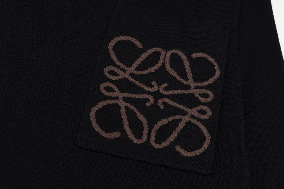 Loewe Anagram Sweater In Cotton Blend Black – productfoto 5
