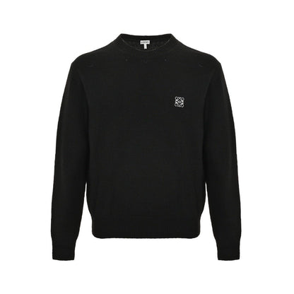 Loewe Anagram Logo Embroidered Wool Sweater In Black – productfoto 1
