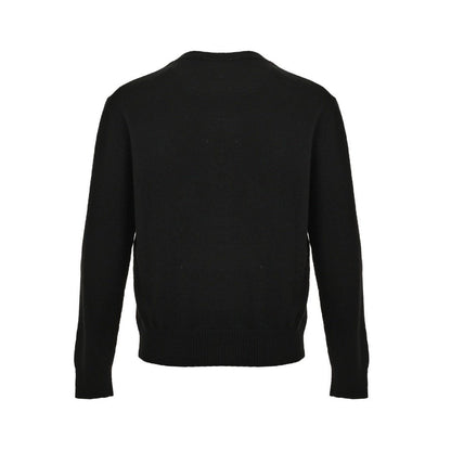 Loewe Anagram Logo Embroidered Wool Sweater In Black – productfoto 3