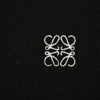 Loewe Anagram Logo Embroidered Wool Sweater In Black – productfoto 5