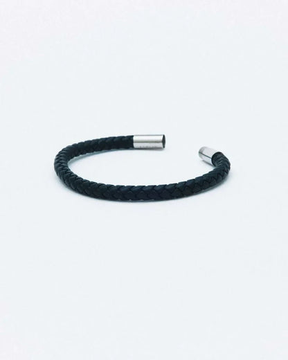 Blaze - Bracelet Leather Black/Silver